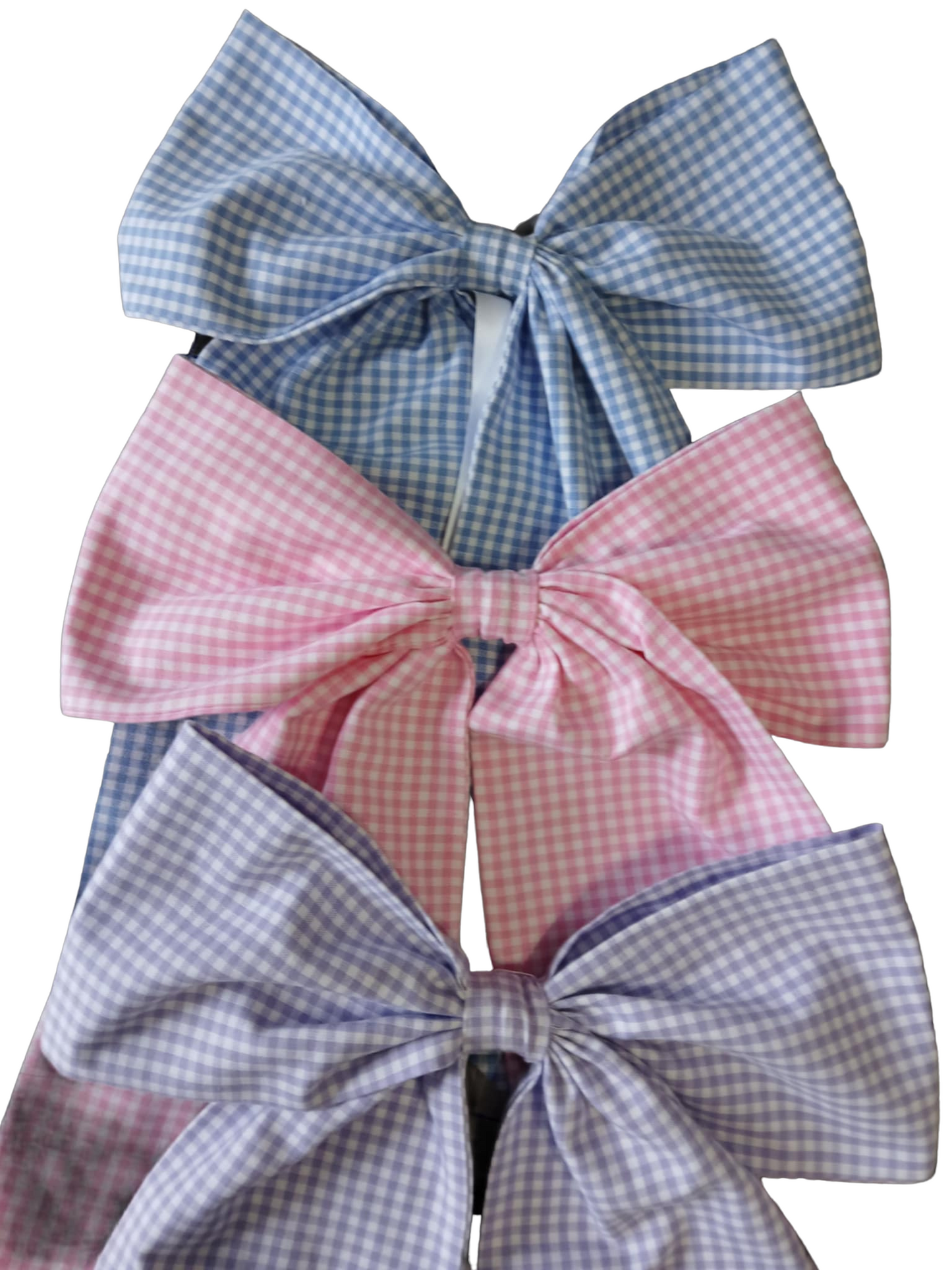 Hand Stitched Bows- 1/8 Inch Gingham