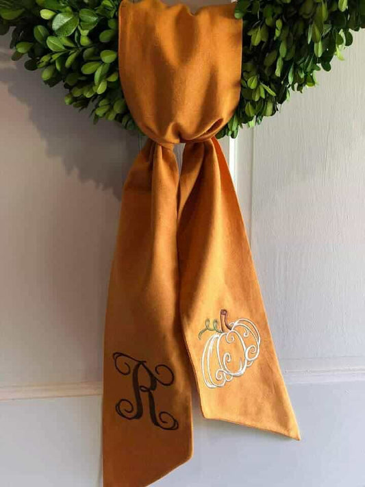 Wreath Sash - Autumn Linen