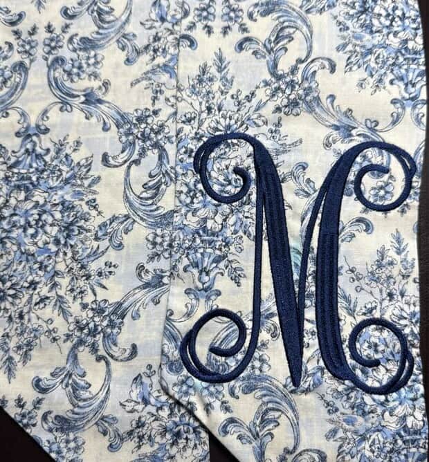 Wreath Sash - Florals and Chinoiserie