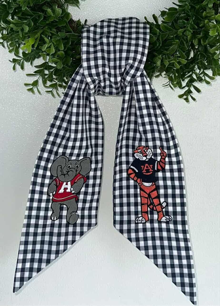 Wreath Sashes - Gingham 1/4 Inch