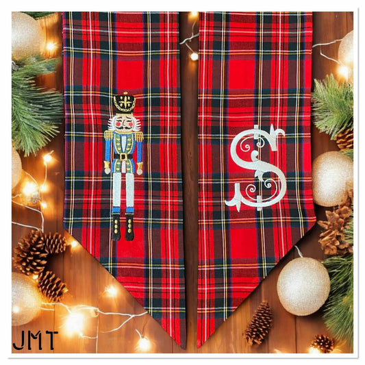 Tartan Plaid Wreath Sash