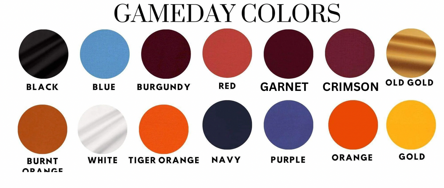 Game Day Sashes - Solids