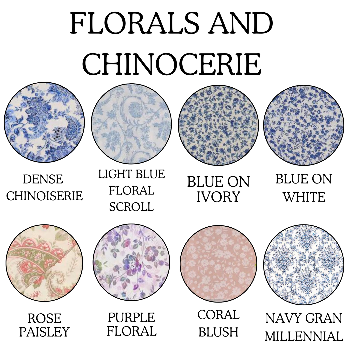 Wreath Sash - Florals and Chinoiserie