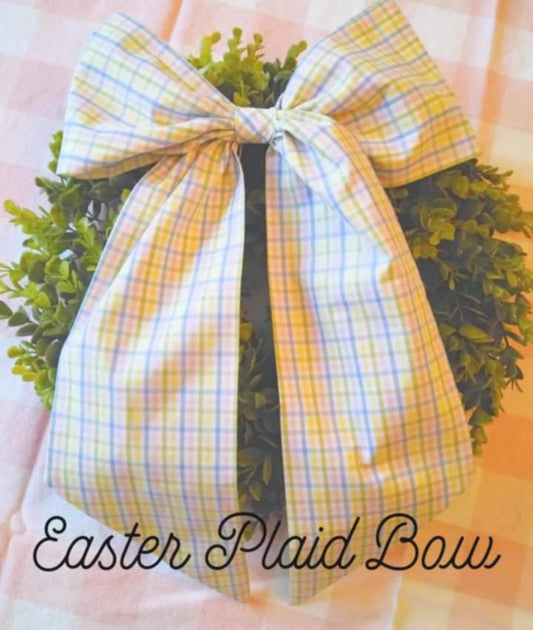 Hand Stitched Bows - Seasonal Plaid