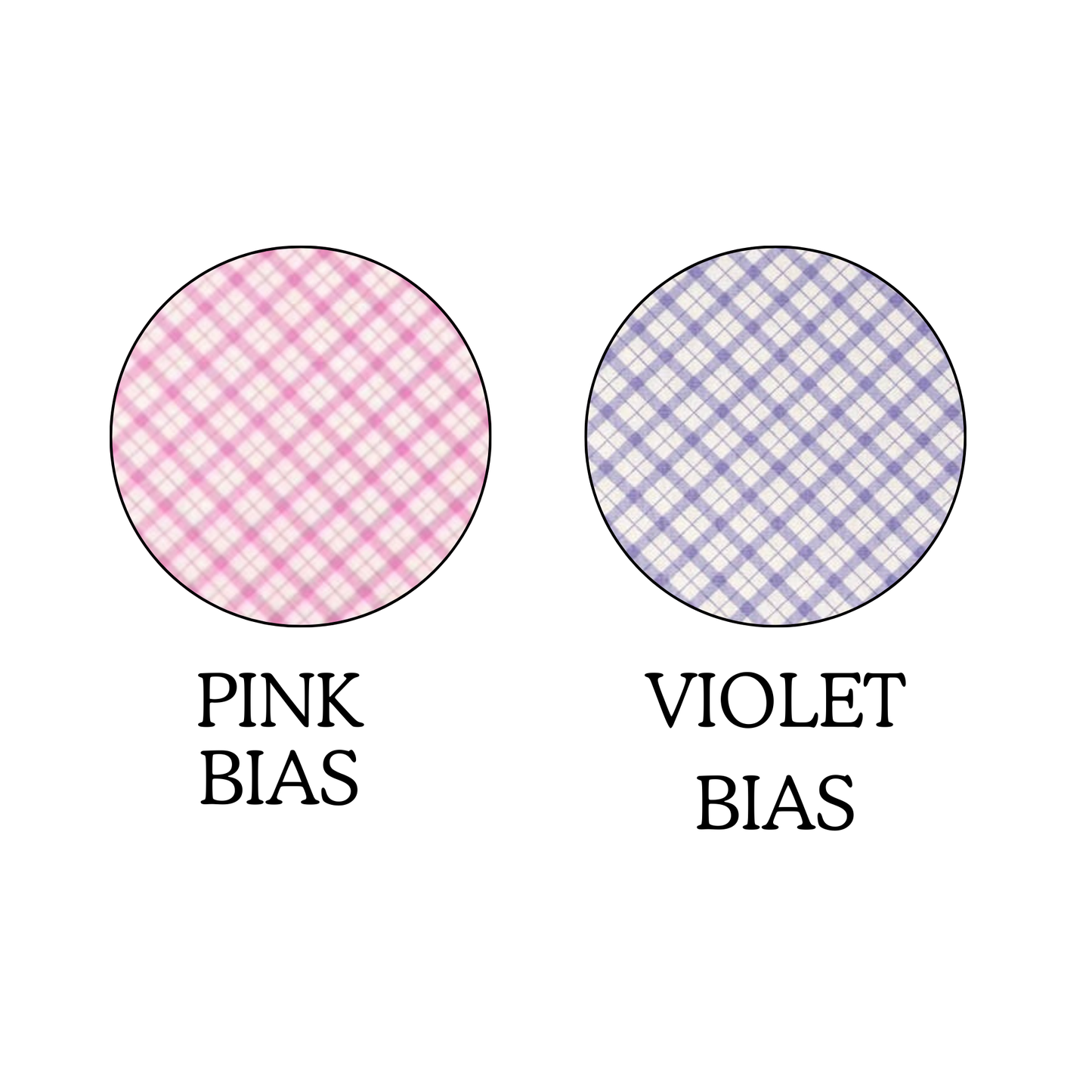 Pink or Violet Bias Plaid