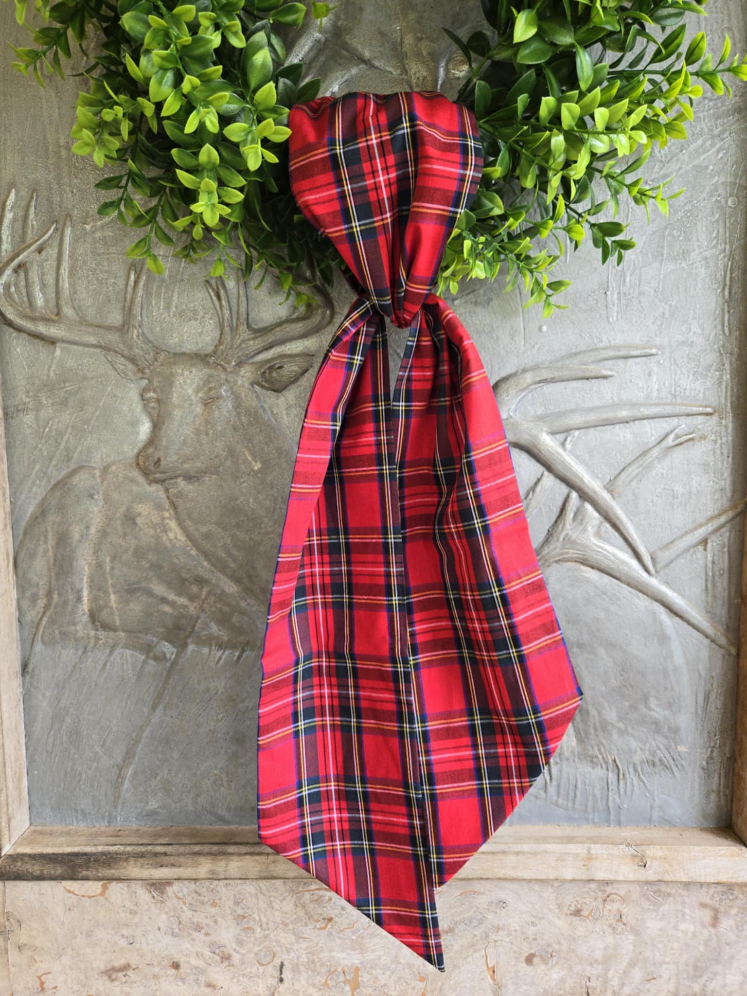 Wreath Sashes - Holiday English Tartan Plaid – Carrie B