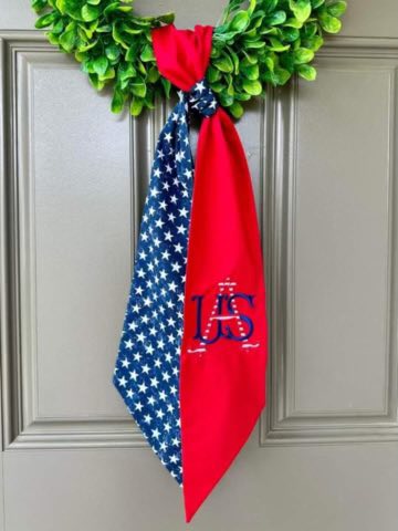 Patriotic Wreath Sashes