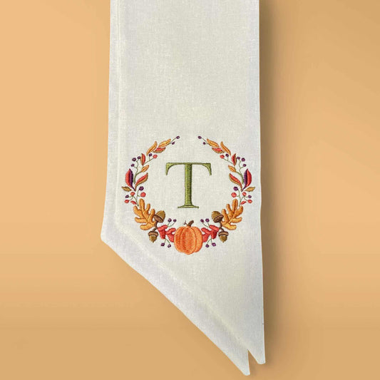 Wreath Sash - Cotton Linen