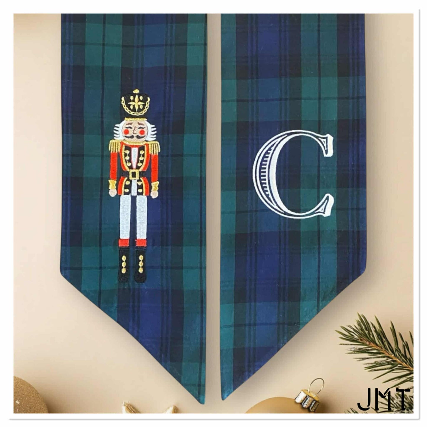 Wreath Sashes - Holiday English Tartan Plaid