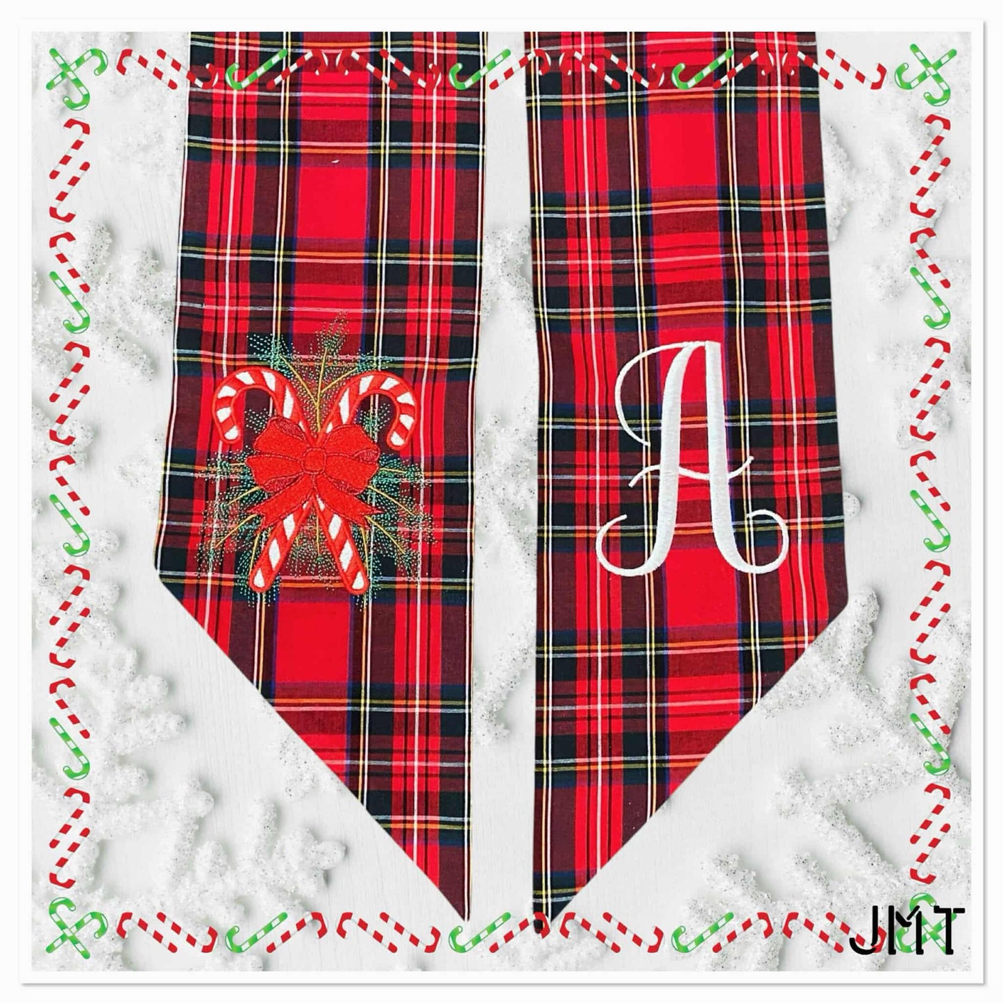 Wreath Sashes - Holiday English Tartan Plaid
