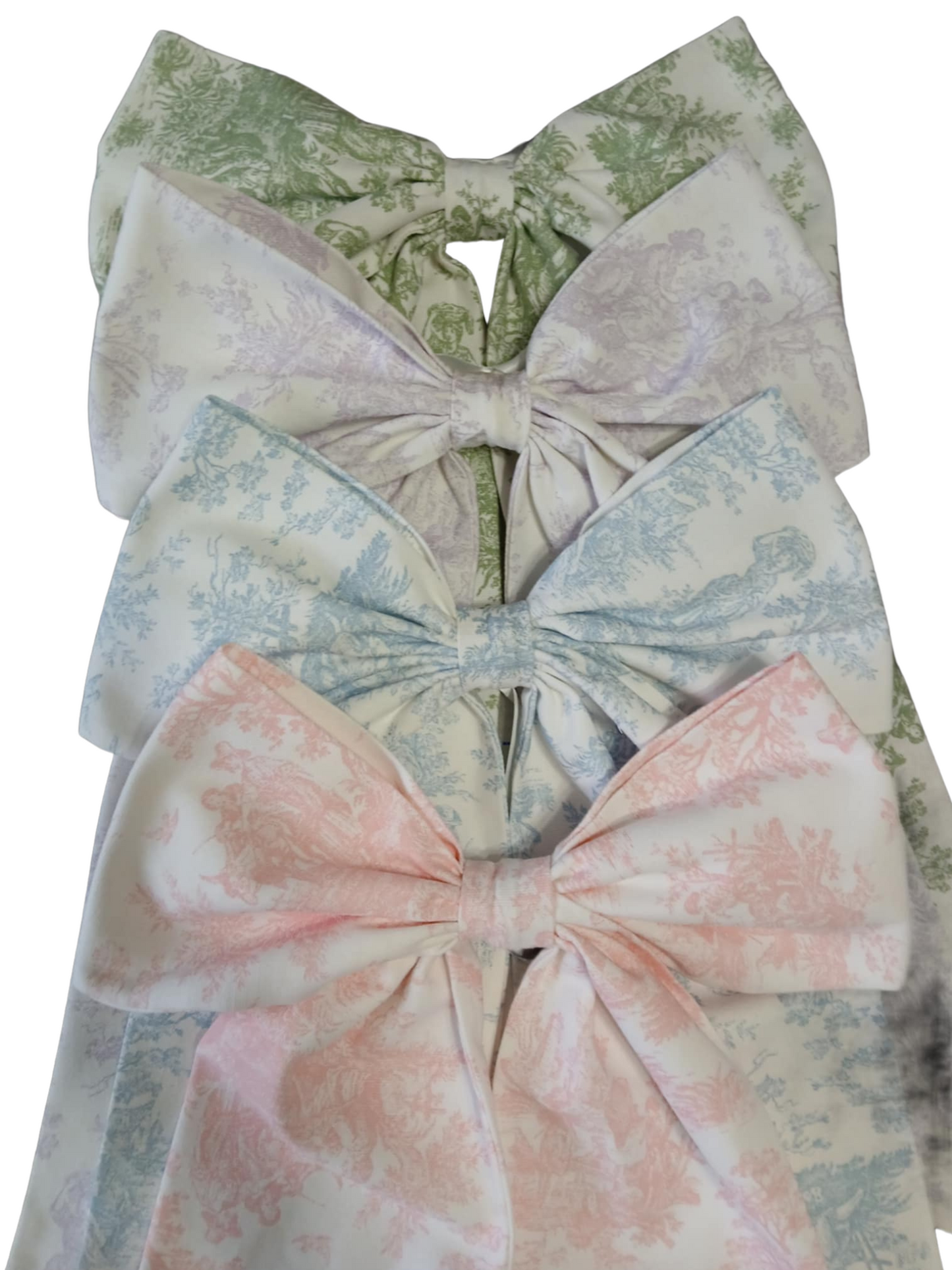 Hand Stitched Bows - Toile