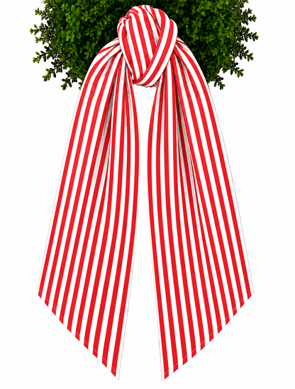 Striped Wreath Sash - With or Without Trim