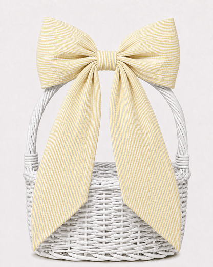 Hand Stitched Bows - Seersucker