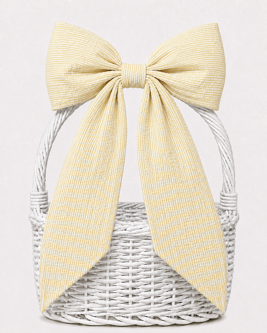 Hand Stitched Bows - Seersucker