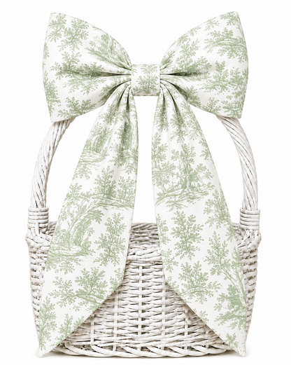Hand Stitched Bows - Toile