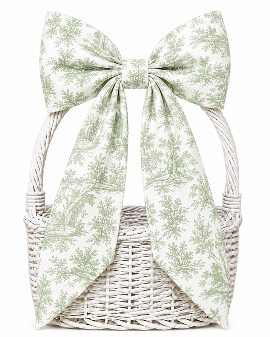 Hand Stitched Bows - Toile