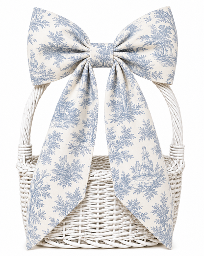 Hand Stitched Bows - Toile