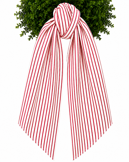 Striped Wreath Sash - With or Without Trim
