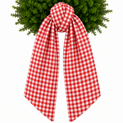 Wreath Sashes - Gingham 1/4 Inch