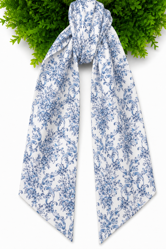 Wreath Sash - Florals and Chinoiserie