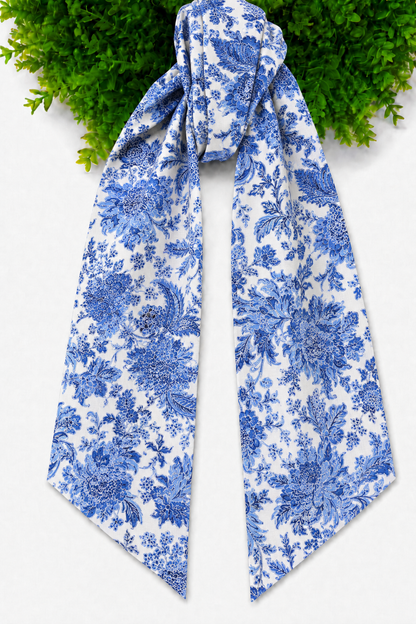 Wreath Sash - Florals and Chinoiserie