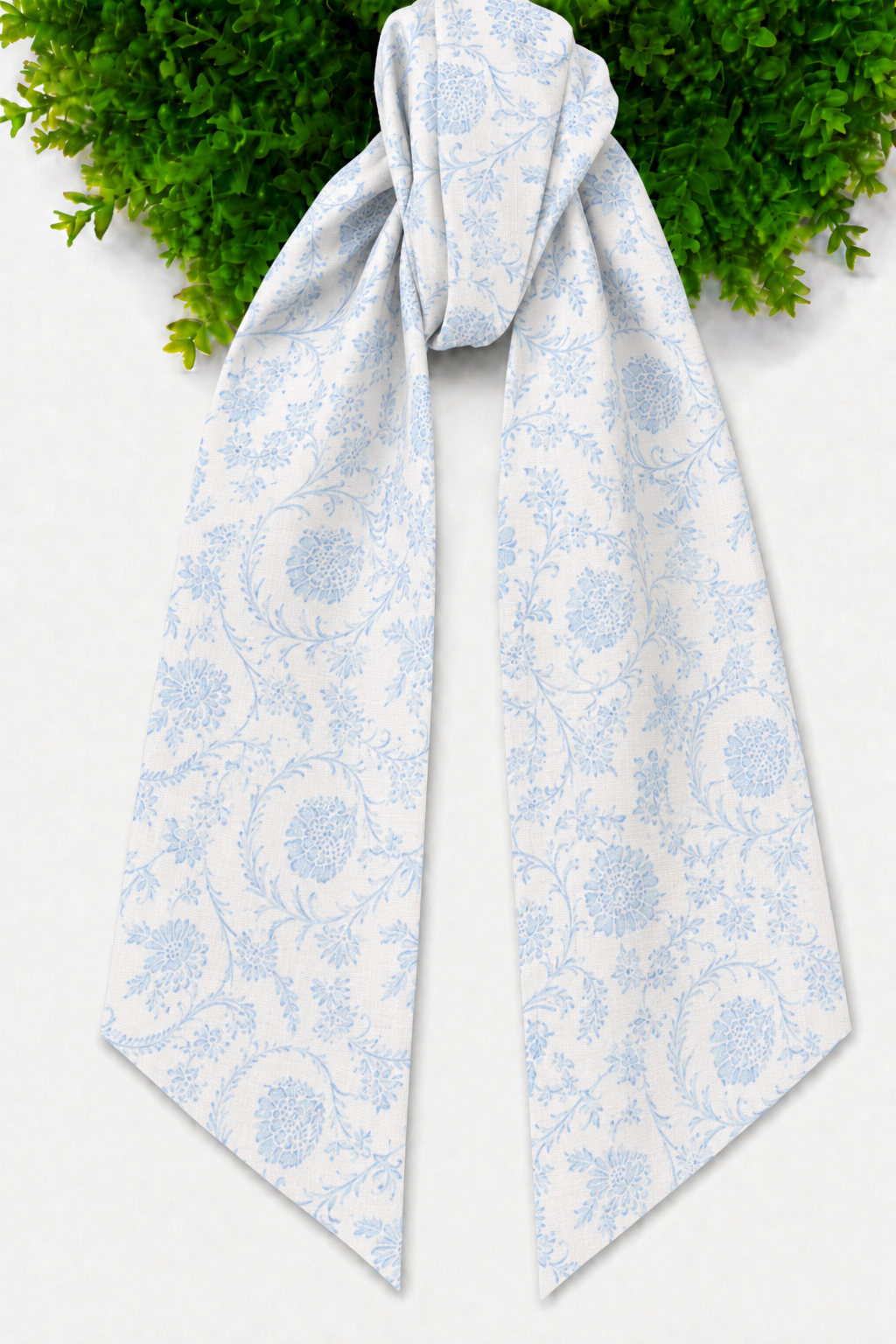 Wreath Sash - Florals and Chinoiserie