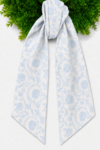 Wreath Sash - Florals and Chinoiserie