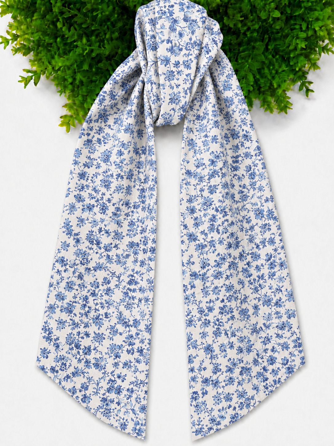 Wreath Sash - Florals and Chinoiserie