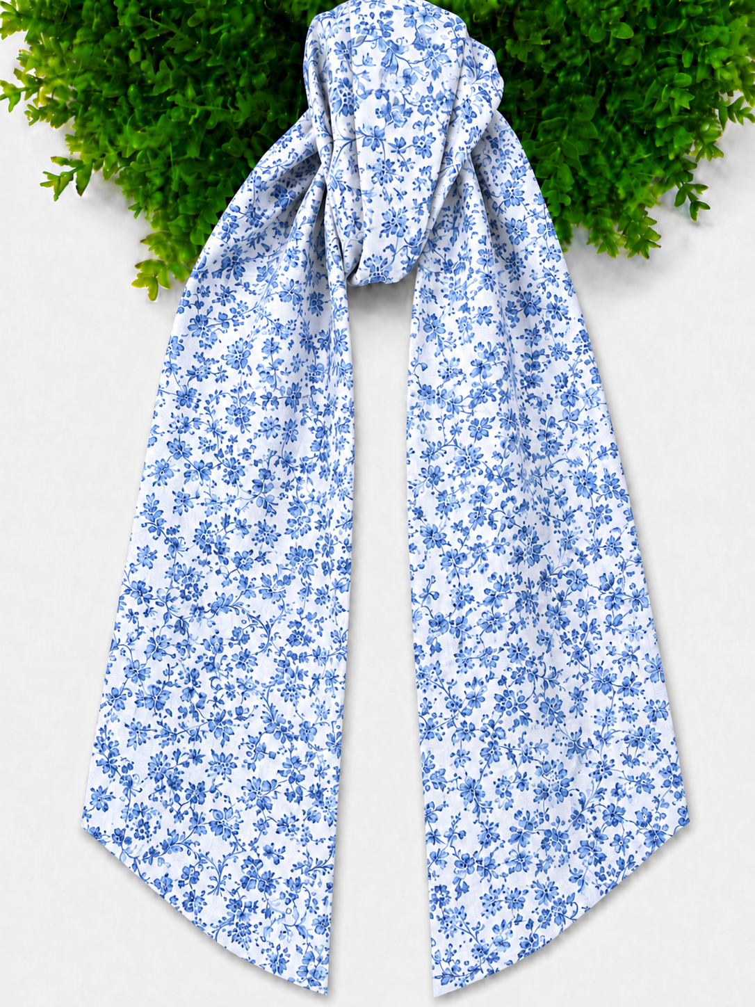 Wreath Sash - Florals and Chinoiserie