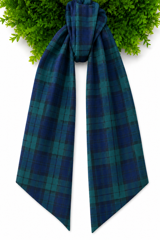 Tartan Plaid Wreath Sash