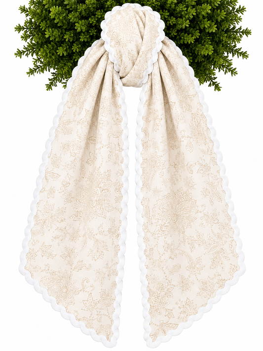 Ivory Toile with Ric Rac Trim - Special Edition