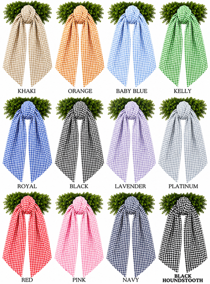 Wreath Sashes - Gingham 1/8 Inch With or Without Trim