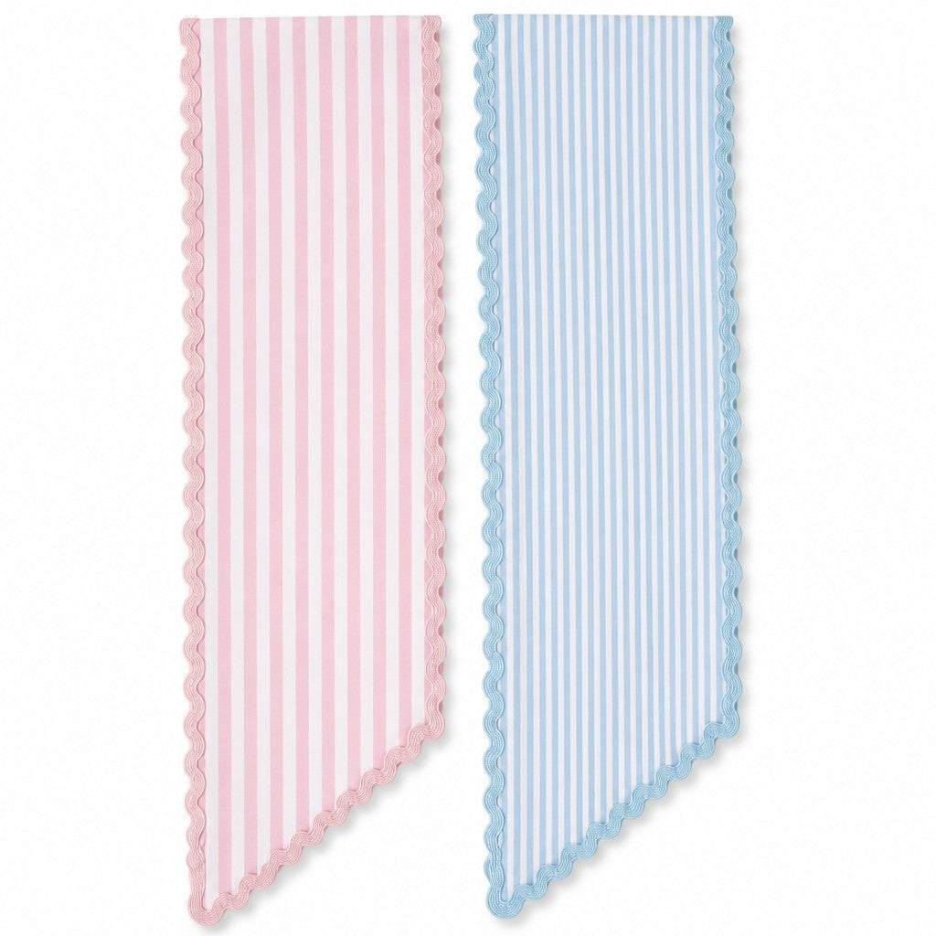 Striped Wreath Sash - With or Without Trim