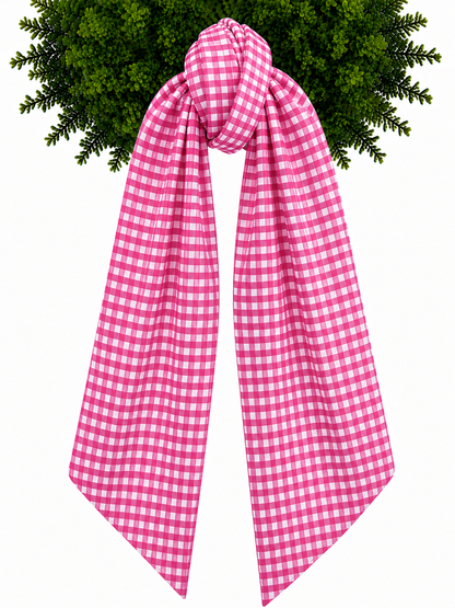 Wreath Sashes - Gingham 1/8 Inch With or Without Trim