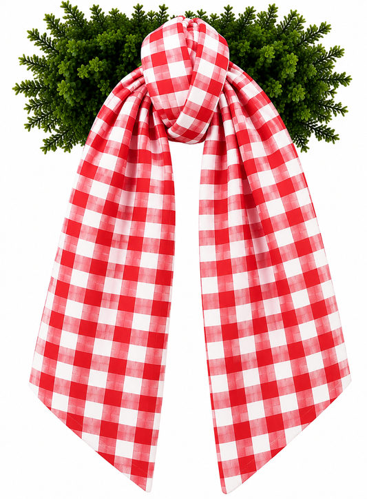 Wreath Sashes - Gingham 1/2 Inch
