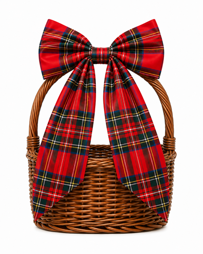 NEW! Tartan Hand Stiched Bows