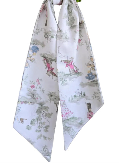 Toile Wreath Sash- Canvas Weight With or Without Trim