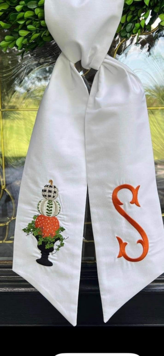 Wreath Sash - Autumn Cotton