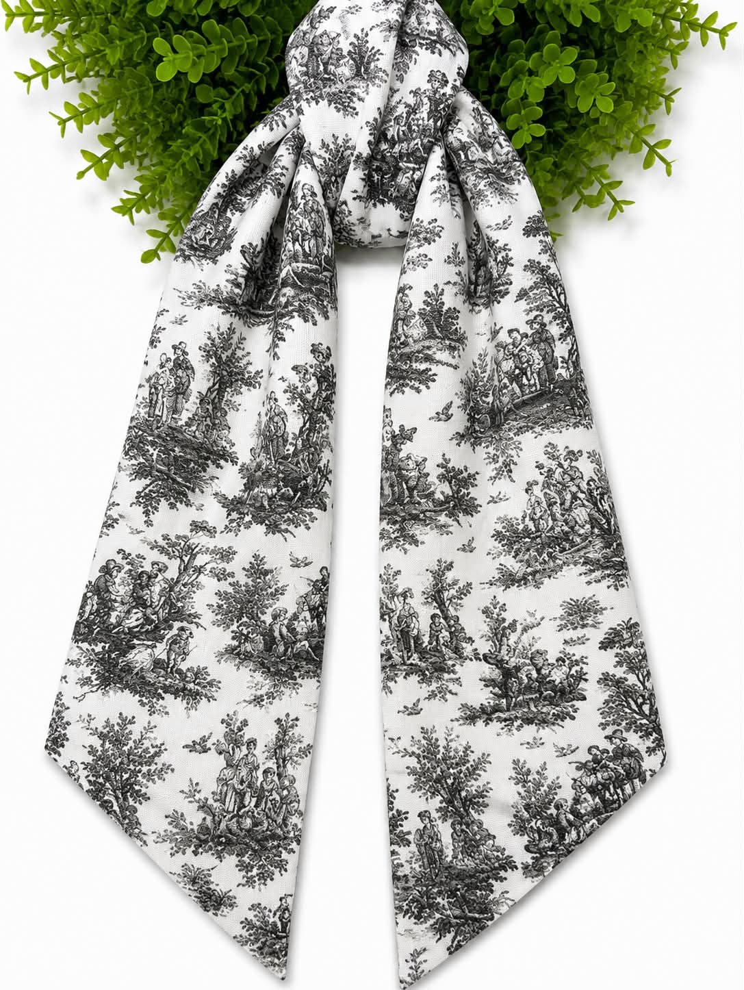 Toile Wreath Sash- Canvas Weight With or Without Trim