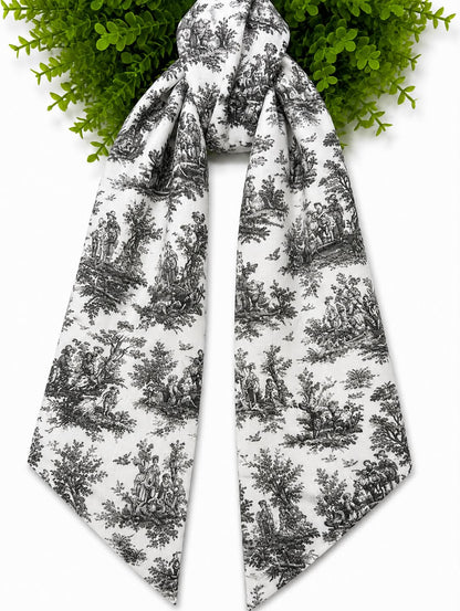 Toile Wreath Sash- Canvas Weight With or Without Trim