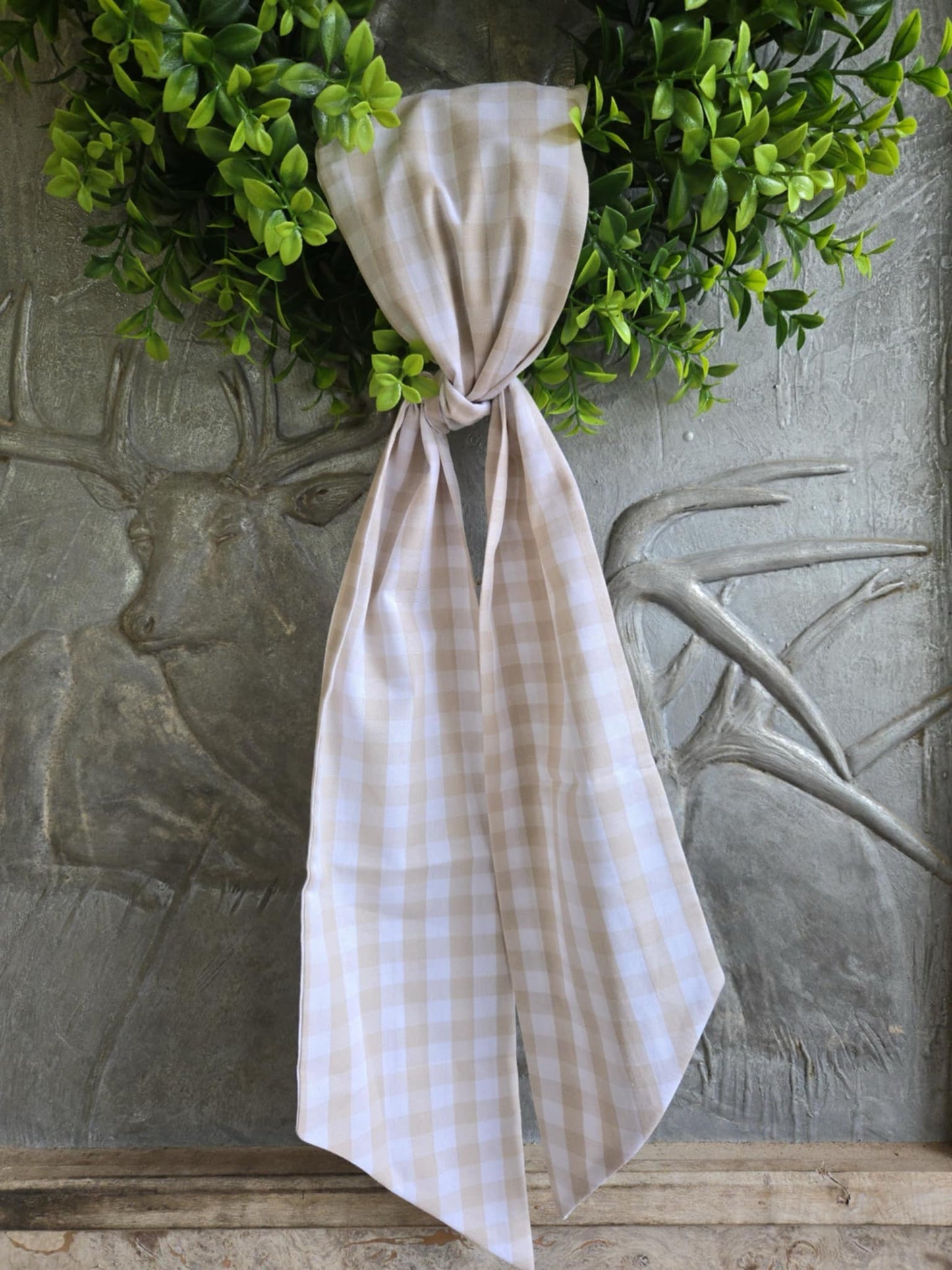 Wreath Sashes - Gingham 1/2 Inch