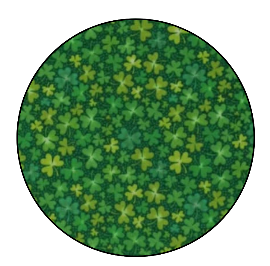 Mini Shamrock Print Wreath Sash