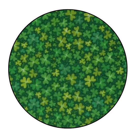 Mini Shamrock Print Wreath Sash