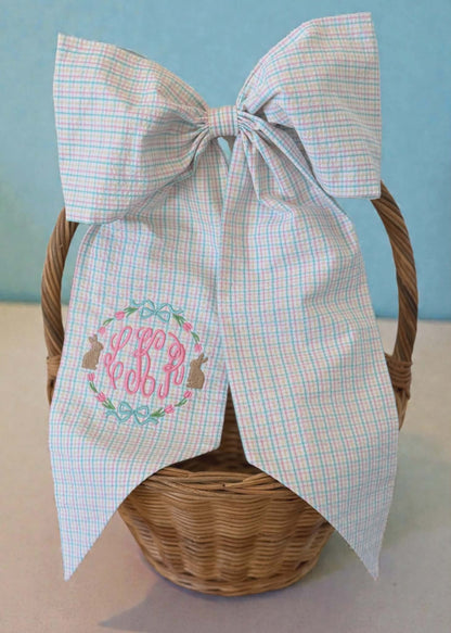 Hand Stitched Bows - Seersucker