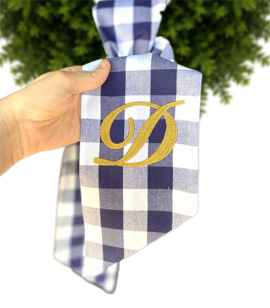 Wreath Sashes - Gingham 1 Inch