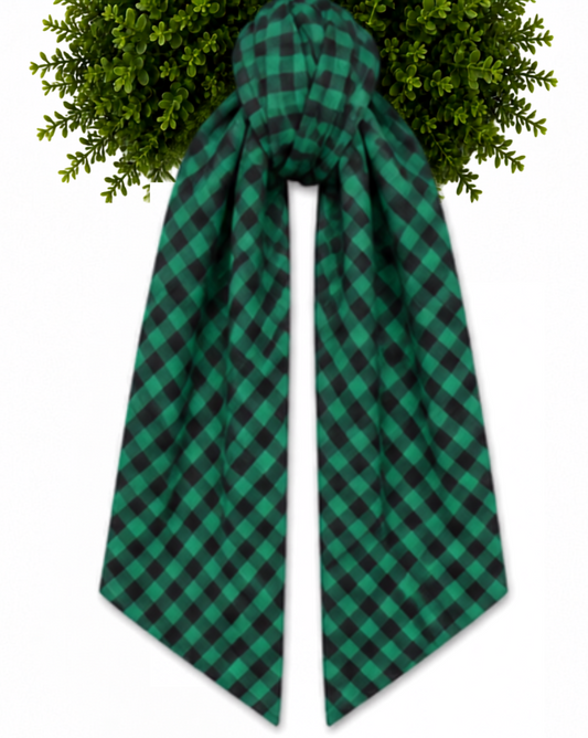 Plaid Wreath Sashes