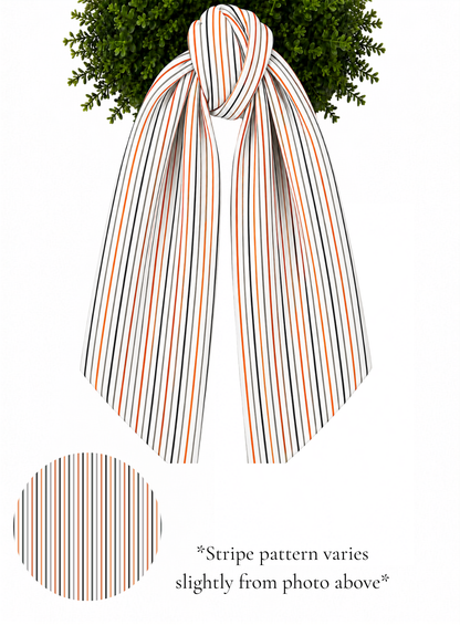 Striped Wreath Sash - With or Without Trim