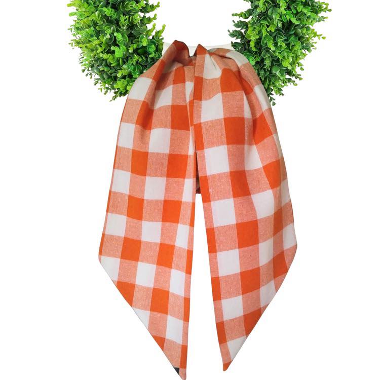 Wreath Sashes - Gingham 1 Inch