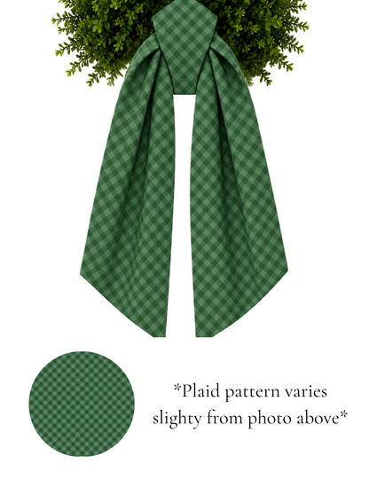 Plaid Wreath Sashes