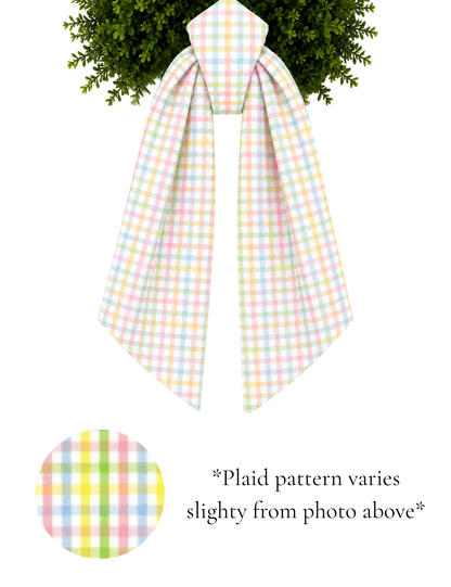 Plaid Wreath Sashes